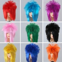 폭발 머리 가발 비주류 개그 공연 연극 인생네컷 축구, 상세이페이지 참고, 로얄 블루