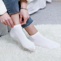 서울도봉양말협동조합 여성 멜란지 골지 발목양말 10켤레