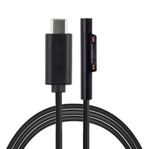 써피디 서피스 고 북 프로 3 4 5 6 7 USB-C PD고속 충전 케이블 12V 15V, 일반형1.8m