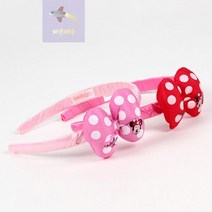 머리띠(랜덤발송)_미니마우스_봉제리본 1A61, 상세페이지 참조