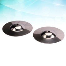 핑거심벌즈 드럼 하드웨어 크래시 뮤지컬 실버 드럼 14.1x1.9cm 2 개, [01]