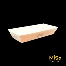 HS 테라바스 종이트레이 3호 떡용기 샌드위치트레이 샌드위치용기 떡포장용기 떡트레이 종이도시락 베이커리용기 햄버거용기 1000개