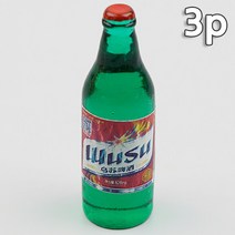 미니어처 파츠 데코 술병 모형 우쑤 그린 3.5cm 3개 세트 공예 소재 재료 꾸미기 디오라마 미니어쳐 납골당