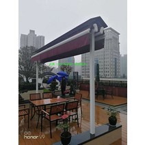 주차 캐노피 개폐식 천막 야외 비가림막 테라스 폴딩, 기본
