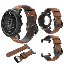 순토 코어 전용 밴드 시계줄 Suunto Core 가죽 스트랩, 다크브라운