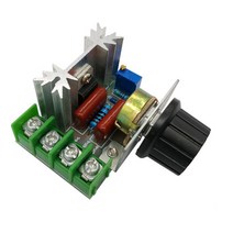 전압 조정기 안정 장치 AC 220V 2000W SCR 디밍 조광기 모터 속도 컨트롤러 온도 조절기 전자 모듈, 단일, 1개, 단일