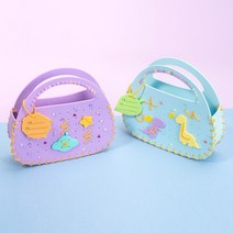 ms 민화샵 EVA어린이시장바구니만들기소형 EVA가방, 우주