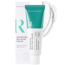 OGANA CELL 2팩 고농축 펩타이드 리커버리 크림 50ml 1.69oz 안티에이징 펩타이드 콜라겐 펩타이드 고함량 펩타이드 150ppm 스킨 리커버링 앤 수딩 타이트닝 안티, 1.69 Fl Oz1팩