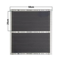 적외선 바닥 난방 필름 220V 전기 시스템 및 부품 50CM 너비 가정용 포일 매트, [03] 1pc 50cmx25cm, 02 1pc 50cmx25cm