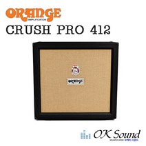 ORANGE CRUSH CR PRO 412 오렌지 블랙 색상선택 스피커캐비넷 240W 기타캐비넷 기타연주용스피커, CRUSH PRO 412 블랙