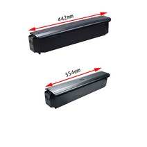 헬퍼솔 어벤튼 레벨 48V 52V 숨겨진 튜브 배터리 상자 65pcs 52pcs 18650 셀 지방 타이어 전기 자전거 10S5P 13S5P, [02] 52V 442mm