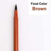 식용 잉크 마커 안료 펜 케이크 도구 음식 색칠 그리기 비스킷 퐁당 주방 용품120556, Brown