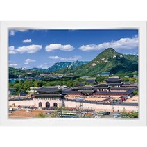 비엔퍼즐 서울 경복궁의 전경 1000피스 직소퍼즐액자 BN10-067, 퍼즐+모던화이트액자