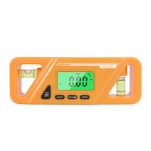 삼각자 분도기 목공 UYANGG Digital Inclinometer 4*90 Magnetic Angle Finder Protractor Level Box LCD D, [01] green, 01 green