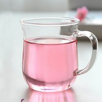 [로하티]커브라인 내열 유리컵(350ml) 가정용 업소용 도매 추천, 제목색상또는랜덤