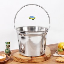 인덕션 스텐 들통 바스켓 양동이 잼팟, 24cm 5L
