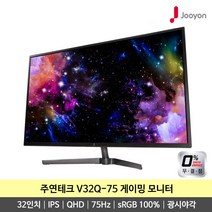[포토리뷰이벤트] 주연테크 V32Q 75 IPS패널 QHD 75Hz 아이케어 게이밍 모니터 무결점 -K-, V32Q-75 무결점