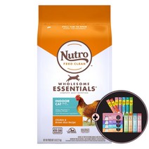 뉴트로초이스 캣 인도어 1세이상 닭고기와현미 2.27kg 성묘 고양이사료, 간식/지퍼백등 랜덤 증정, 2023.08.30