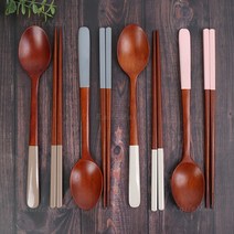 대추나무 천연옻칠 파스텔 수저세트 (4Colors), 핑크