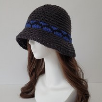 올리비아몰 여성 겨울 배색 니트 벙거지 모자