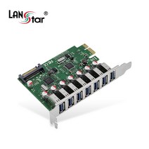 LANstar PCI-E USB3.0 7포트 카드/LS-PCIE-EX307/컴퓨터(PC) 메인보드 PCI-Express 장착하여 USB3.0 7포트 확장/SATA 전원/NEC720