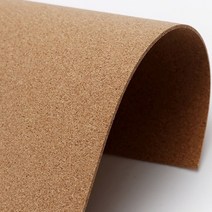 (크리앤조이) 콜크쉬트 연갈색 A4 콜크지 (옵션) 콜크시트 코르크판 콜크판, 5mm 1장