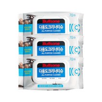 불스원 다용도 크리너 티슈 70매 X 3개, 단품