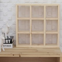 소나무 원목 벽걸이 컵보드 벽선반, B타입