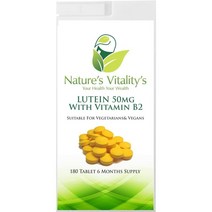 NATURES VITALITYS 루테인 50mg 아이 헬스 비타민B2 Lutein Eye Health 180정