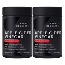 Sports Research Apple Cider Vinegar Cayenne Pepper 스포츠리서치 애플 사이더 비니거 카이옌 페퍼 120베지캡슐 2팩