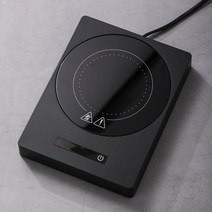 머그 인덕션 컵 워머 보온 머그컵 사무실 200 히터 100° 뜨거운 차 메이커 코스터 5 기어 히터 미니 유도 밥솥 가열 패드 220 204, 검은 색