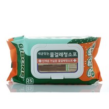 기본에 물걸레 청소포 캡형 25매, 18개