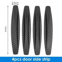2Pcs/4pcs 유니버설 자동차 도어 범퍼 수호자 가드 안티 스크래치 스트립 스티커 충돌 바디 보호 자동 외관 부품, 4pcs 작은 검정