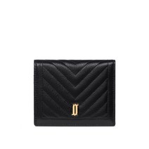 [제이에스티나 백] JOELLE QUILTING 슬림2단반지갑 BK (JSNCSC2BF335BK010)