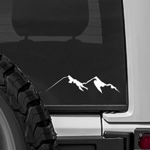 캠핑카 데칼 스티커 차량용 카라반 꾸미기 마운틴, MATTE GOLD, 1개