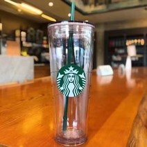 스타벅스 더블 월 코어 투명 콜드컵 일반포장, 710ml