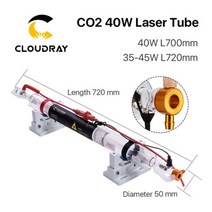과일깍는기계 야채슬라이서 Cloudray-35-45W Co2 금속 유리 레이저 튜브 720MM 40W 램프 CO2 조각 절단기용129658, Metal Head