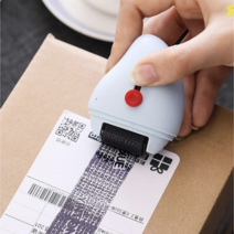 개인정보 보호 유출방지 택배 송장 문서 보안용 시크릿 롤러 스탬프 도장 지우개 마스킹, 02 블루