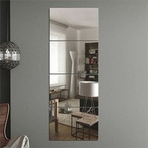[(주)트리 인천가정지사]벽에 붙이는 안전 아크릴 거울 4p 20x30, 색상:단일색상|사이즈:기본