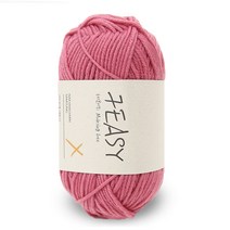 [니뜨] 세븐이지 뮬징프리 (80g) (10+1) [뜨개실도안제공], 3712_인디코랄핑크