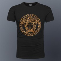JIJI여름 남반팔 티셔츠 트렌드 핫픽스 실켓 면티 반팔 망홍 아이스 빅사이즈 슬림, 4XL, 350화이트