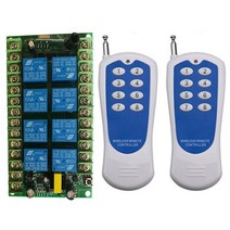 무선 스마트 홈 원격 제어 스위치 AC 220V 8 채널 수신기 릴레이 모듈 컨트롤러 TX 버튼 315/433MHz, 04 D_01 315MHZ