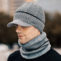 데이즈원 남성 겨울 모자 넥워머 세트 방한 보온 털모자