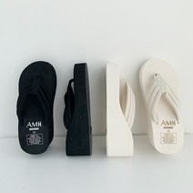 발편한 스펀지 웨지 슬리퍼 힐 통굽 키높이 쪼리