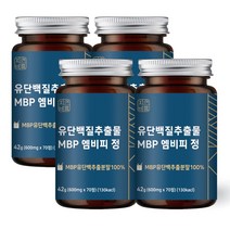 자연바름 유단백추출물 MBP 엠비피 정 보스웰리아 우슬 아연 마그네슘 엔, 70정 x 4개