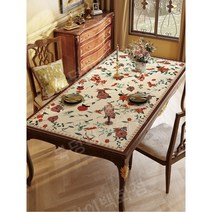 북유럽 책상 테이블보 식탁보 식탁매트 가죽, 60x60cm, E