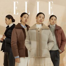 [ELLE]엘르 뽀글이카라 덕다운점퍼