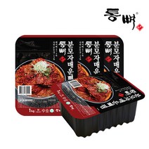 명가 20년전통 통뼈 분모자 매운 뼈찜 매운맛 / 돼지뼈 맛집 밀키트, 1kg, 4팩