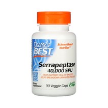 닥터스베스트 세라펩타제 40 000 SPU 90식물성캡슐 Serrapeptase 효소 장용코팅[무료배송품질보증], 90정