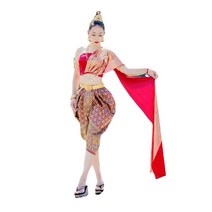 태국전통의상 봄 여름 스 바지 빈티지 옷 Shan Assam Cume A064